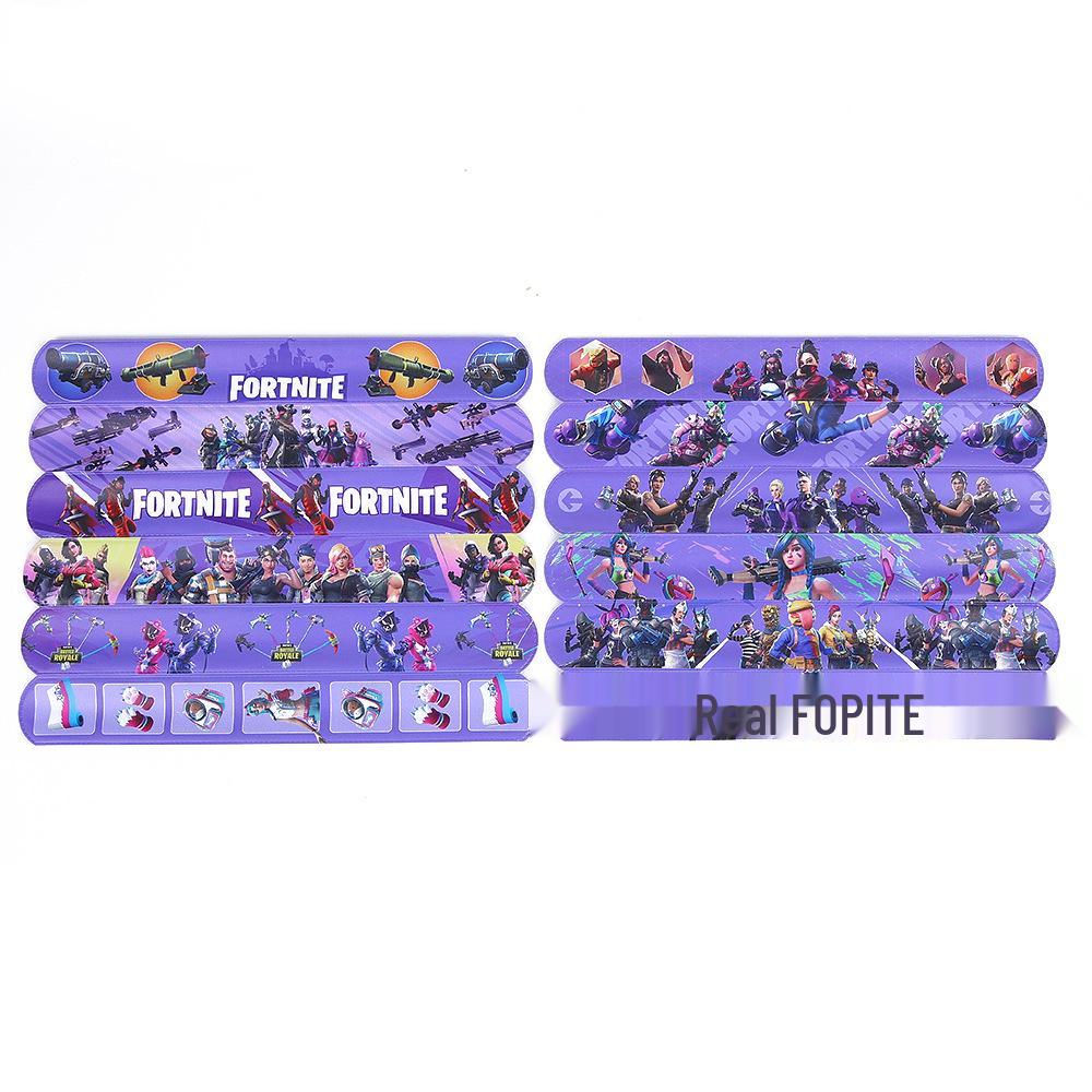 Fortnite Snap Bands: Slap Bracelet Game-Themed Wristbands for Kids and Party Gifts.