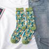 Lolita Mid-Calf Graffiti Kitten Socks - Trendy Japanese Illustration for Autumn/Winter