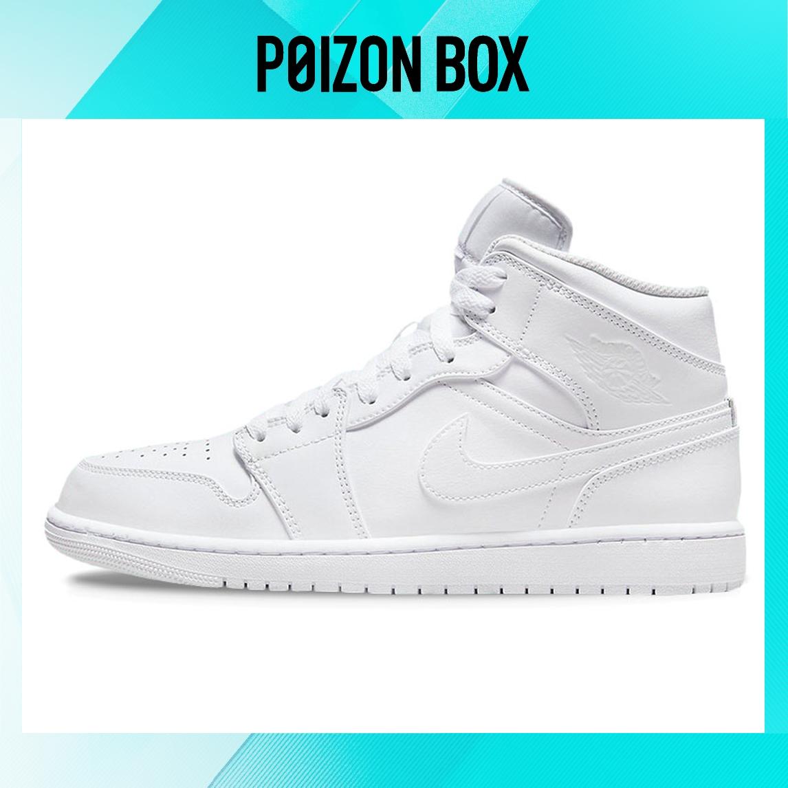 

кроссовки Jordan 1 Mid Triple White (2022) 554724-136