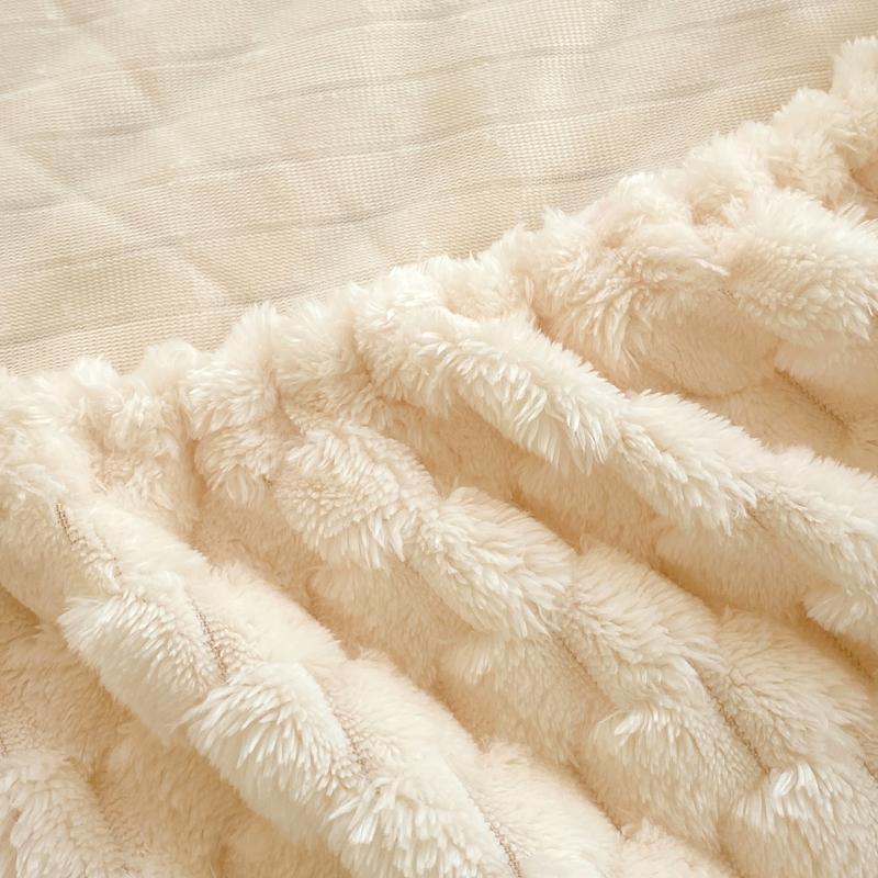 Skin-friendly Bedsheet Soft Fitted Sheet Flannel Bed Cover Warm Bed Linen Queen Size Sheets Drap Housse (Pillowcase Need Order)