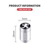 Fashion Aluminum Car Tire Valve Cap Tyre Gas Nozzle Cover Valve Dustproof For Peugeot 206 3008 2008 308 407 408 508 301 208 RCZ