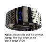 Wrist Watch LED Automatic Energy Saving Mode Stainless Steel Digital Calendar Sport Watch for Officer