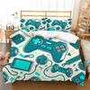 Home Textile Kit 3D Digital Printing Bedding Quilt Cover Pillowcase Two Or Three Piece Set Polyester Gamepad Tour