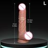 Dildo moale Penis realist Jucării sexy pentru adulți pentru femei, bărbați, stimulator de masaj anal vagin, vibrator cu strat de silicon cu ventuză