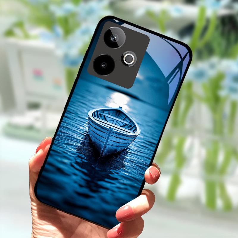 Pro Realme GT7 5G Pouzdro Nové Módní Zadní Kryt z Tvrzeného Skla Pevné PC Pouzdro na Telefon Pro Realme GT 7 Fundas Nárazuvzdorné Pouzdro