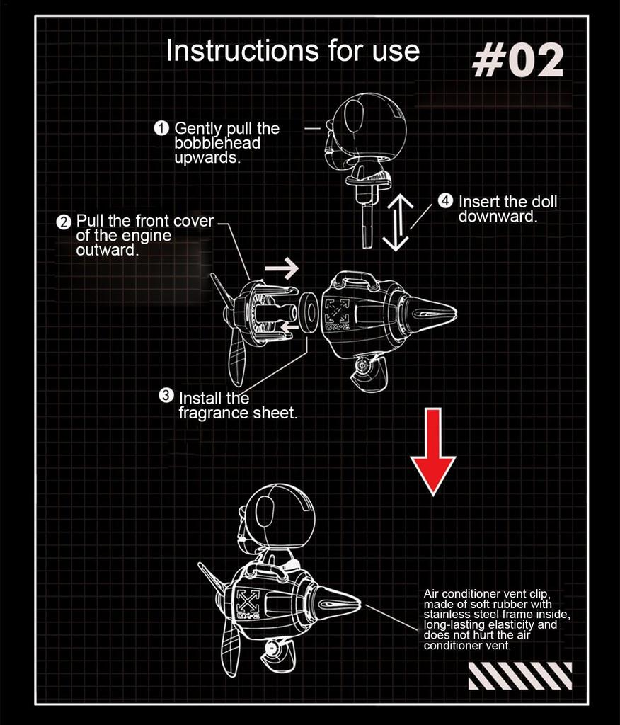 Car Vent , Car Vent Clip, Propeller Shaped Fresh Car Aroma