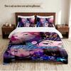 HUNTRIX Personalisierte Individuelle Name 3-teiliges Bettwäsche-Set Weiches Bettbezug-Set Für Schlafzimmer Heimdekoration