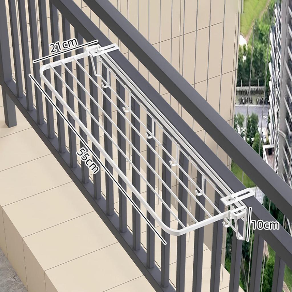 Balcony Railing Coat Rack, Window Sill Foldable, Portable, Space-saving, for Indoor Use,