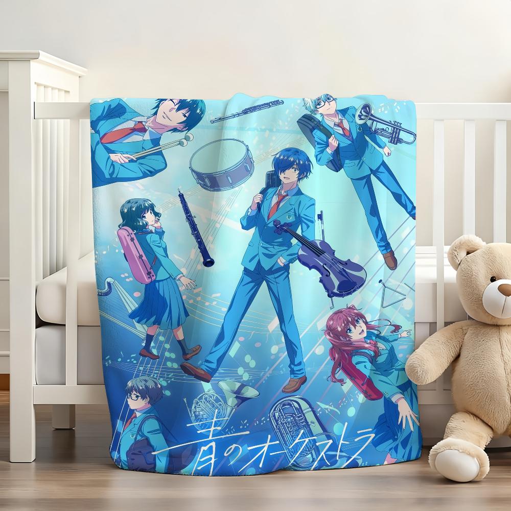 Anime Blue Orchestra Season 2 Blanket Soft and Skin Friendly For Couch Bed Napping Bedspread All Seasons Comforter