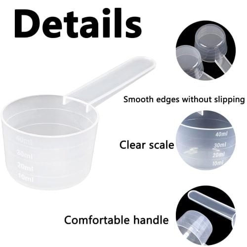 4 Measuring Scoops, Protein Scoops, Food Scoops, 30g Powder Protein Scoop, Plastic Reusable Spoons for Milk Powder, Protein Powder, Flour, and Other K