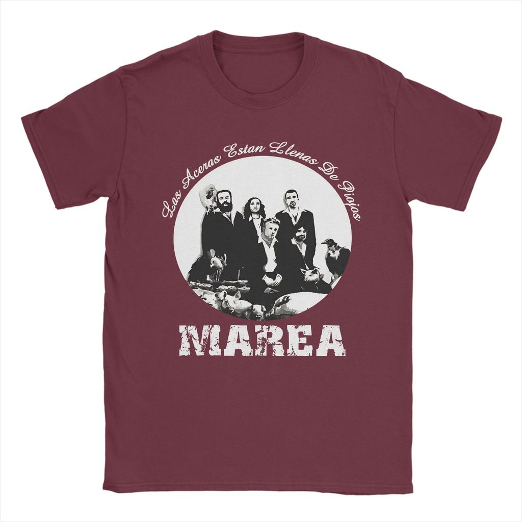 Unisex T-Shirt Marea Band Neuheit Baumwolle T-Shirt Kurzarm T-Shirts Rundhals Oberteile Druck