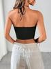 2026 European & American Strappy Drawstring Slim Fit Crop Tank Top - Women's Summer Outerwear