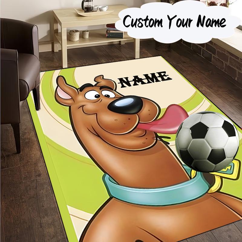 Custom Name Rug Scooby dog Carpet Game rug Area Rug Suitable for Kitchens, Homes, Offices, Living Rooms,Home Decor,Birthday Gift