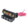 72V Car Fuse Box 15-way Wire Fuse Block Box Multi-circuit Control Box Car Wire Fuse Holder with 25-26s