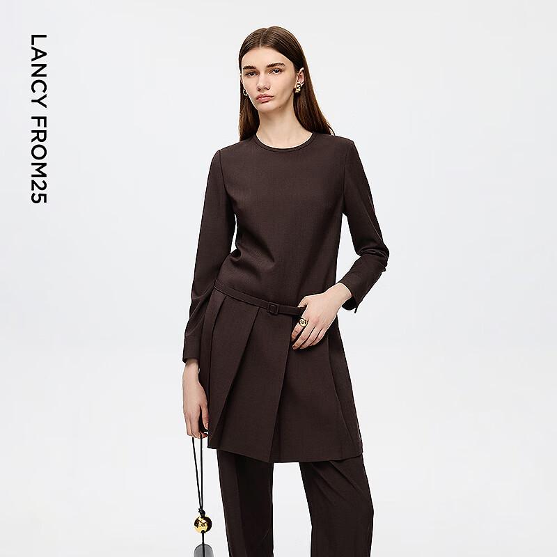 

EiLEEN ELITEE Classic Pleated Long-Sleeve Dress 2XL