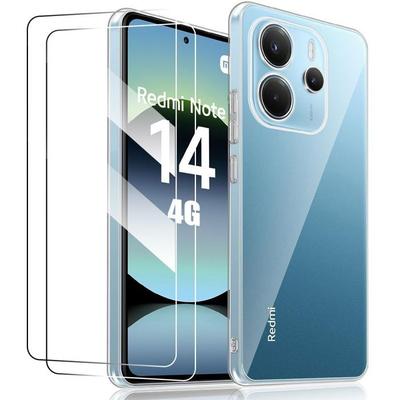 Protective Case - E.F.CONNECTION - For Xiaomi Redmi Note 14 4G - Transparent - Flexible - Anti-scratch