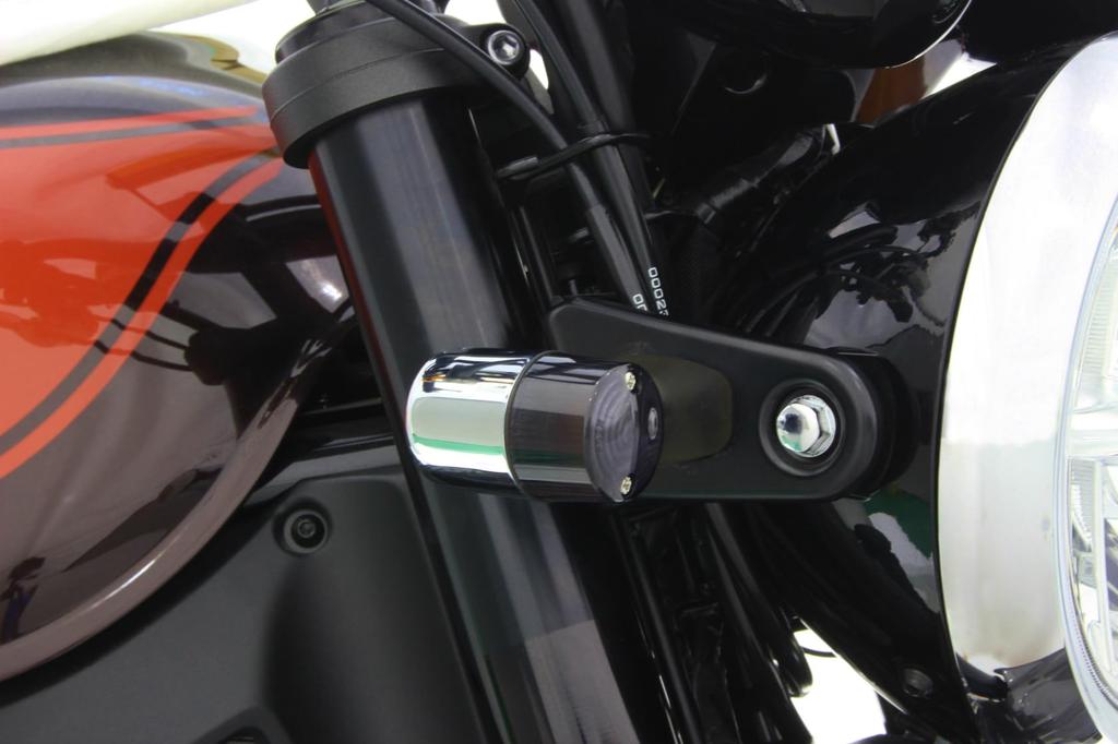 POSH FAITH Motorradblinker Klassischer Blinker-Kit für Z650RS Chromgehäuse mit Rauchglas Teilenummer Kit, 71-Typ Blinker, Modell-Spezifisch Z900RS/CAFE