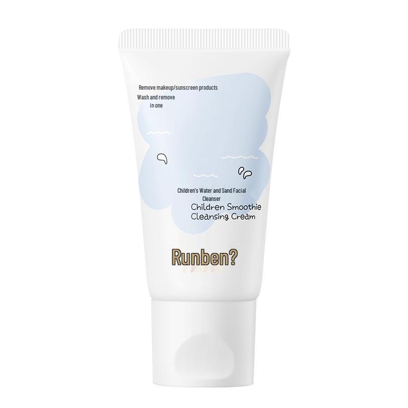 Runben Smoothie Facial Cleanser for Kids & Teens - Gentle, Non-Emulsifying, Removes Sunscreen & Makeup