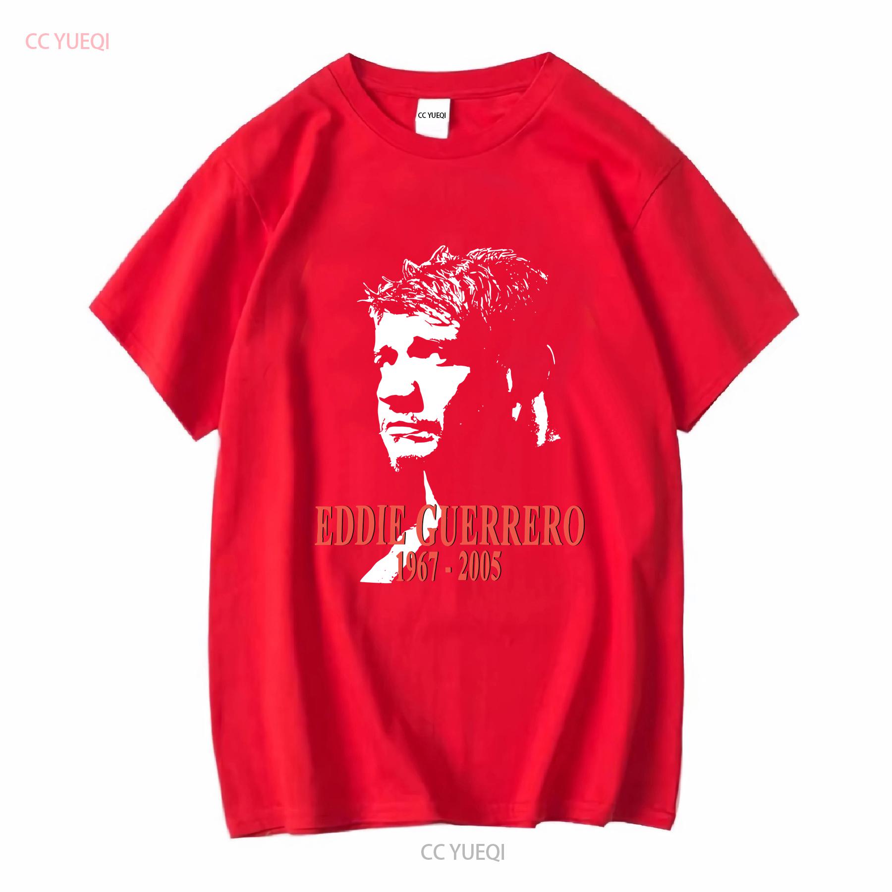 Eddie Guerrero Viva La Raza 1967 2005 T Shirt Classic Black S 5XL LI1020 vintage Washed Soft streetwear Comfortable graphic S