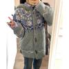 Two Piece Skirt Sets Women Sweaters Full Sleeve Thick Pullovers Splice Loose Casual Long Skirts A Line Knit Suits High Waist