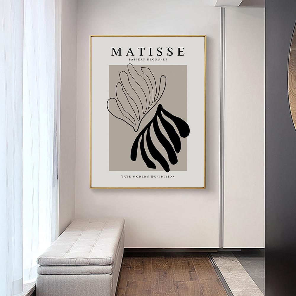 Simple Bohemian Abstract Painting Wall Canvas Print Art Poster Minimalist Black Line Picture for Living Room Home Decor Cuadros