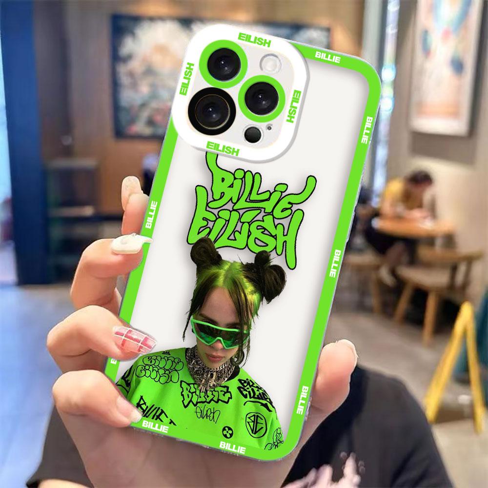 Poster B-Billies E-Eilishs Cover Clear Phone Case For Redmi Note 15 14 13 12 11 11T 11S 10 9 10S 9S 8 Pro Max Plus Shell Case RedmiNOTE15PROPLUS5G