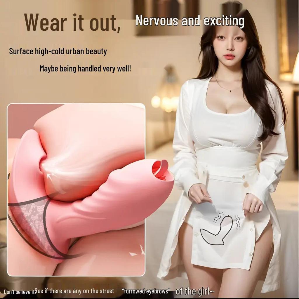 Remote Control Wearable Licking Vibrator Massager for Adults