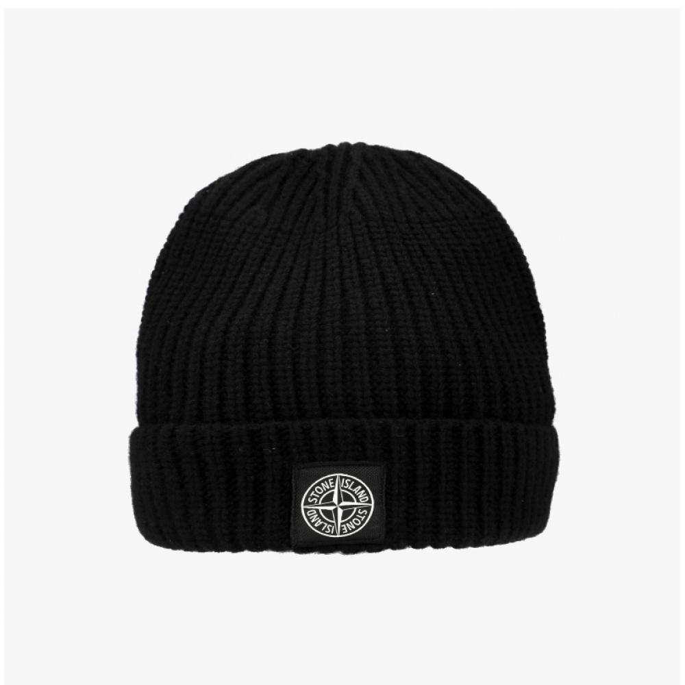 Stone Island Mini Wappen Logo Patch Beanie K2s15n100012
