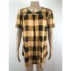 Summer Women's T-shirt Plaid Printed Round Neck Loose Milk Silk Plus Size Tops