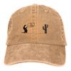 Adjustable Solid Color Baseball Cap Trex Cactus Washed Cotton Trex Cactus Offline Funny Games Sports Woman Hat