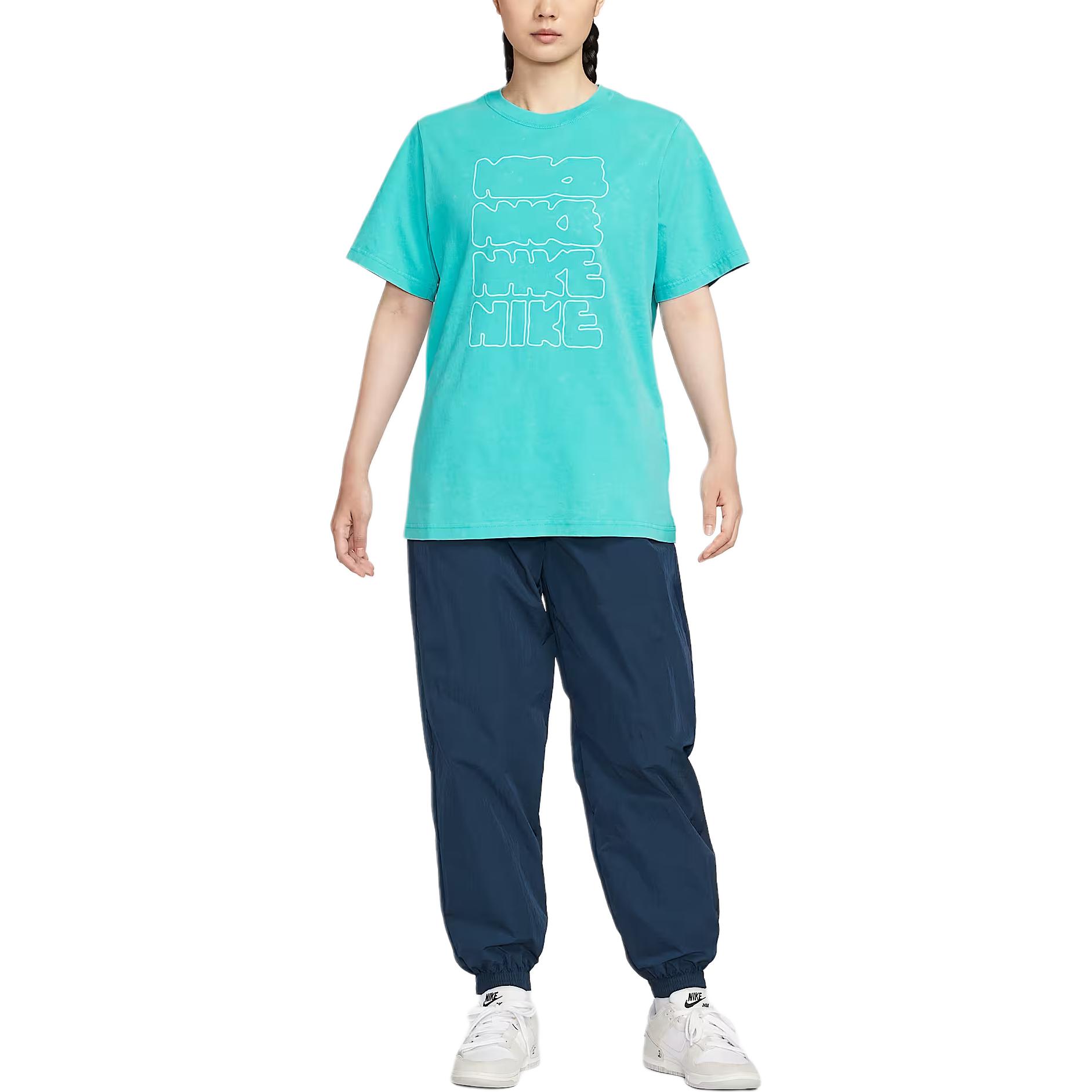 

Nike Спортивная одежда Essential Удобная Повседневная Свободная Футболка с Коротким Рукавом Женские Футболки II0453-345 M