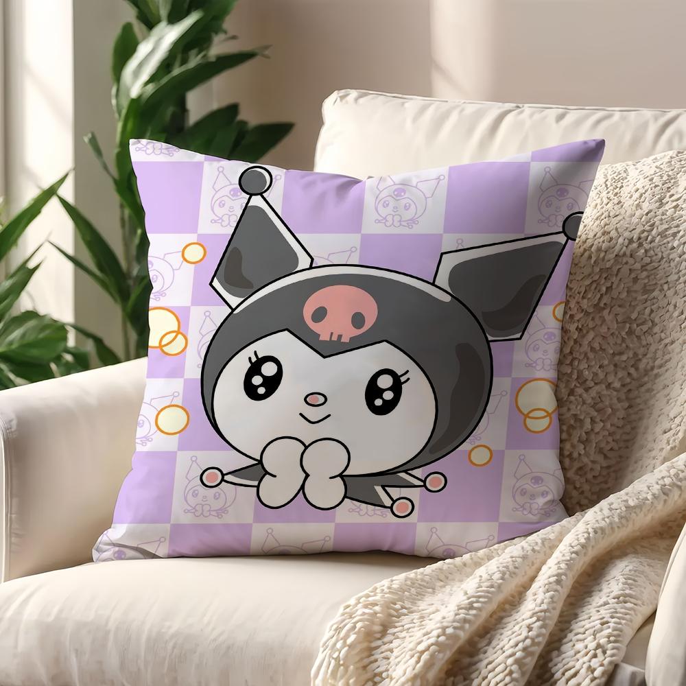 Cute KKuromi cushion cover For Pillow Printing Sofa Decoration Home Car Room Coffee Shop Office Nordic Simplicity
