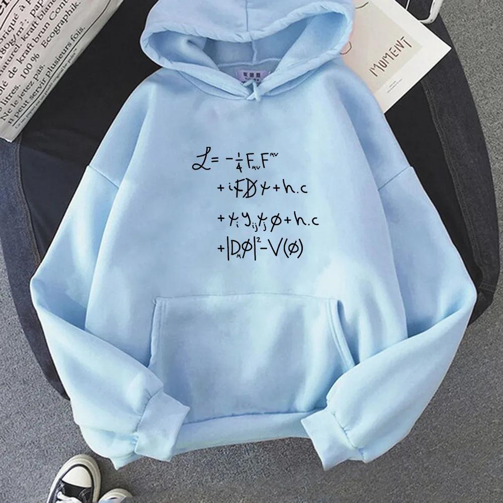 Physics Maths Quantum Equations Universe Lagrangian Clothes for Men Printed Sweatshirts Aesthetic Hoodies Unisex Winter Clothes
