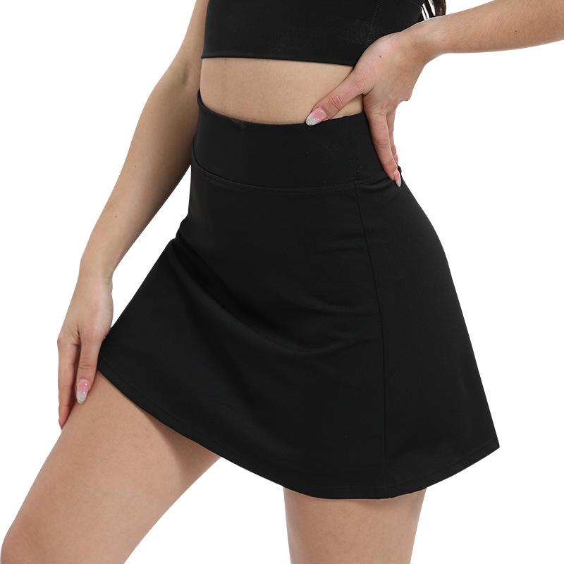 

Женская юбка А-силуэта для бега и йоги с защитой от солнца - Фитнес- и теннисная юбка с защитой от просвечивания Medium