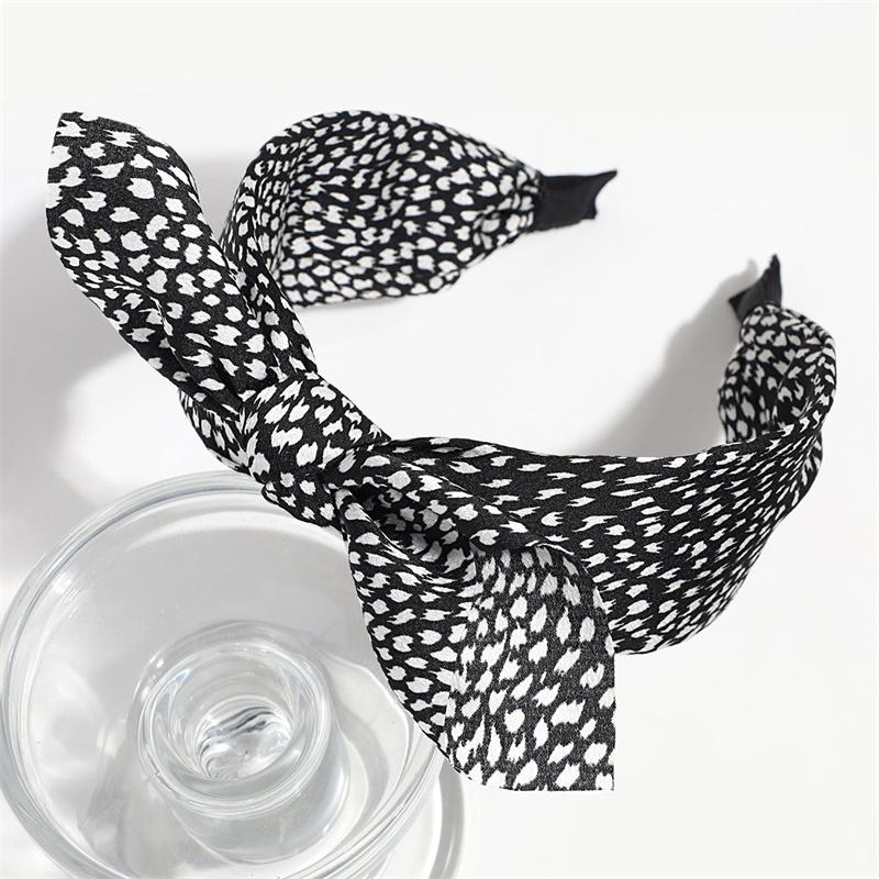 Pretty Floral Print Satin Cloth Knotted Headbands for Women Girls Daily Shopping Party Holiday Head Hoop Accessories