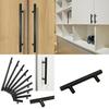 Elegant Black Cabinet Drawer Pull Stainless Steel T Bar For Modern Kitchen Hardware