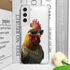 Funny Cartoon Fighting Duck Chicken Transparent Phone Case for Vivo 50 Lite V30 V27 V25 V23 Pro Y36 Y29 Y76 Y75 Y100 Soft Cover