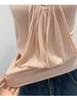Design-Conscious Pink Pleated Halter Neck V-Neck Open-Back Slim Camisole for Women - New 2026 Summer Style