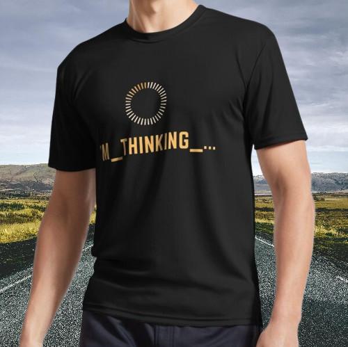 New Shirt Hanes - I M THINKING Active T-Shirt Funny Size S - 5XL S