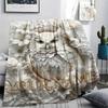 1PC Custom Name Autumn Owl Patterned Flannel Blanket Suitable For All Seasons for Home Decor Warmth and Comfort Gifts Holiday Present_lx