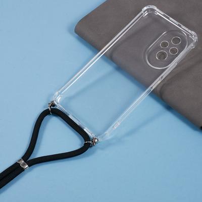 Pro Honor 200 5G Průhledné pouzdro Ochrana proti pádu Měkký TPU kryt na telefon se šňůrkou