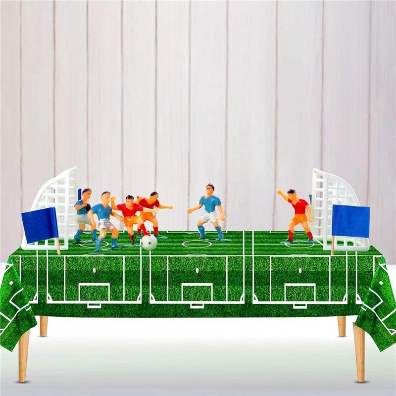Green Football Disposable Tablecloth Decoration Decoration World Cup Party Supplies Party Tablecloth