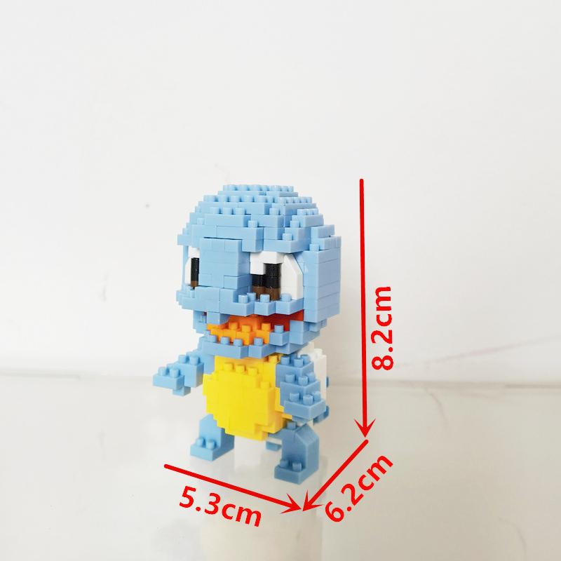 Anime Pokémon Building Blocks Assembly Anime Charizard Doll Blastoise Bulbasaur Gengar Bricks Figures Toy for Kid Gift