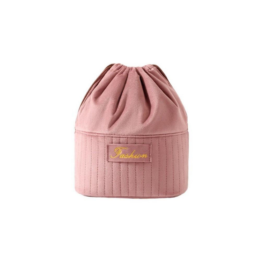 Large Capacity Drawstring Makeup Bag Partition Design Washroom Storage Bag Washroom Storage