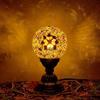 Moroccan Mosaic Bedside Lamp - Ethnic Turkish Round Ball Night Light