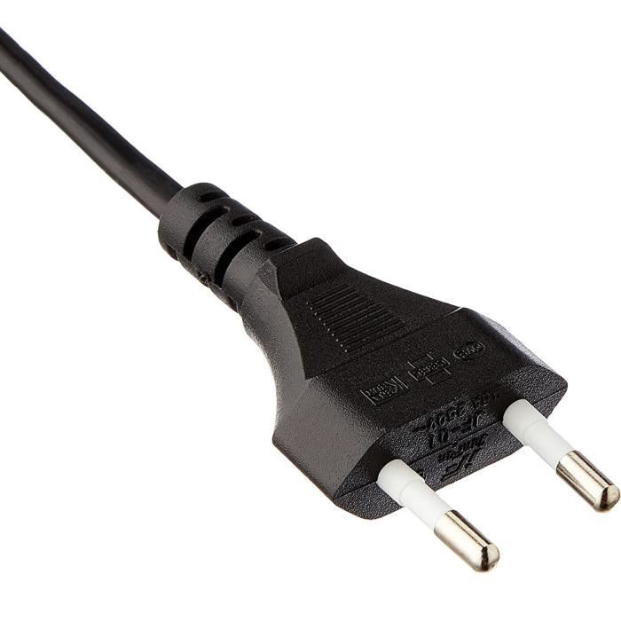 Waytex 51130 Cable d'alimentation C7 longueur 1,80m noir