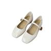 High-End Flachmund Einzelne Schuhe Damen 2025 Frühling und Sommer Neu Rundkopf mit Französisch Lässige Rote Mary Jane Schuhe