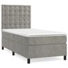 VidaXL Slat Bed Base with Mattress and LED, Upholstered Bed, Single Bed, Adult Bed for Indoor Bedroom, 3136329