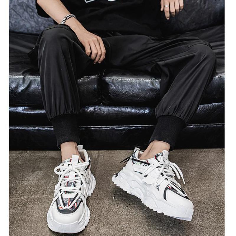 Summer Unisex Trend Casual Sneakers Fabric Patchwork Design Running Shoes Platform Soft Sole Lace-up Casuals Tenis Masculino New