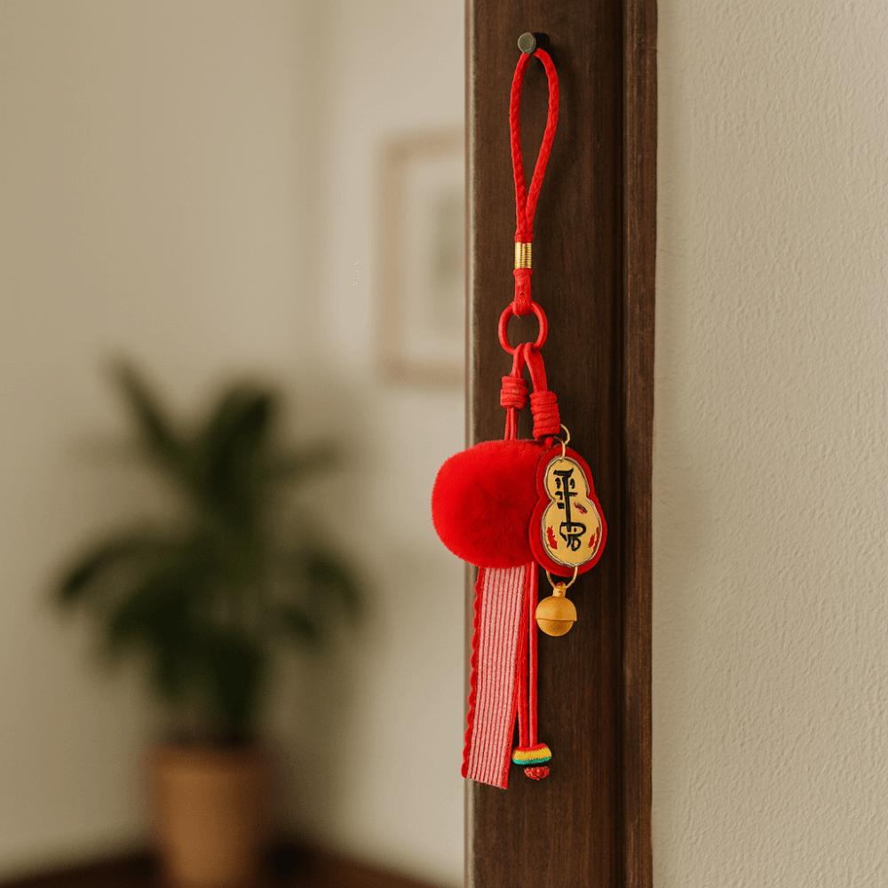 Kürbis Segen Windspiel Traditioneller Gesegneter Beutel Anhänger Mondneujahrs-Ornament Festliche Saison